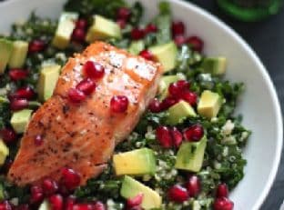 Superfood Salad with Pan-Seared Salmon