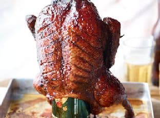 Cider can soy-glazed duck
