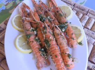 Barbecue" langoustines