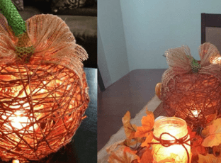 Thanksgiving Traditions: Illuminated Twine Pumpkin