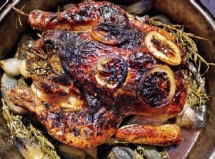 Roast Chicken With Rosemary, Lemon, And Honey