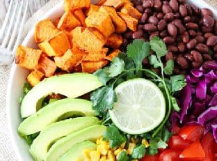 Sweet Potato and Black Bean Mexican Salad