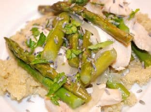 Lavender Chicken with Asparagus β 4 Points