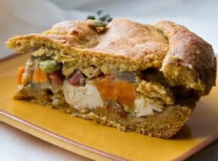 Rustic Greenmarket Veggie Tofu Pot Pie. Vegan