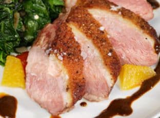 Duck Breasts With Ancho Chile Dulce De Leche Glaze