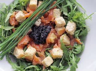 Smoked Salmon, Caviar And Croutons